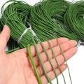 Genuine green leather round cord for jewelry making shown in four different diameter sizes - Green