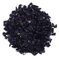 Polierte blaue Sandstein-Splitter mit metallischem Glitzer für DIY-Dekoration - 100g Packung / Blauer Goldfluss