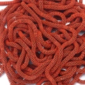 3.2mm orange painted hollow corn chain link for DIY handmade jewelry and craft projects - Length One Point Two Meters / Orange Red Color (9#)