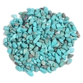 Polierte Türkis-Natursteine für DIY Nagelkunst und Epoxidharz-Schmuckzubehör - 100g Packung / Blauer Türkis