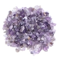 Natürliche Amethyst Kristallsplitter für Nagelkunst und DIY Deko auf Weiß - 100g Packung / Amethyst