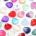 Translucent colorful plum blossom petal beads for DIY vintage hair accessories making - Mixed Colors Plum Petal