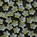 Macro shot of gradient yellow cherry blossom glass beads for DIY jewelry making - Light Yellow Sakura