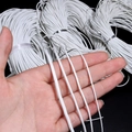 Genuine white leather cord for DIY jewelry making in various thickness options - White