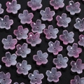 Macro shot of gradient pink cherry blossom glass beads for DIY jewelry making accessories - Pink Cherry Blossom