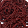 DIY colorful 3.2mm hollow corn chain accessories in deep red painted iron finish - Length One Point Two Meters / Dark Red (14#)