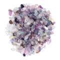 Polierte natürliche Fluorit-Kristalle in Violett und Grün für DIY-Schmuckzubehör - 100g Packung / Fluorit