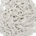 3.2mm bright silver mesh hollow corn chain for DIY jewelry making and accessories - Length One Point Two Meters / Silver Color (18#)