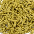 Mustard yellow hollow corn chain DIY jewelry accessory with 3.2mm painted mesh texture - Length One Point Two Meters / Mustard Yellow Color (19#)