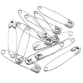 Sicherheitsnadeln aus Silber-Eisen in Birnenform für DIY-Schmuck und Bastelarbeiten - 19mm / Silber