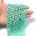 Mint green acrylic chain links for DIY jewelry making and handbag accessories - Light Green