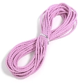 Pink 3mm braided PU leather cord for DIY handmade jewelry and accessory making - Pink