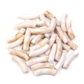 Bunte Acryl-Bogenperlen mit creme-brauner Marmorstruktur für DIY-Schmuckherstellung - 8x31mm (Loch 2mm) / Hellbraun Marmor (9#)