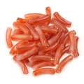 Rotbraune und weiße Acryl-Bogenperlen im Achat-Stil für DIY-Schmuckherstellung - 8x31mm (Loch 2mm) / Rotbraun Achat (10#)