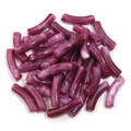 Dunkelrote Acryl-Bogenperlen mit Marmoreffekt für DIY-Schmuckherstellung - 8x31mm (Loch 2mm) / Purpurrot Marmor (16#)