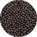 Polished dark brown ABS craft pearls for DIY jewelry and apparel accessories - 1mm(Hole-less) / Dark Coffee