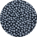 Polished metallic grey ABS imitation pearls for DIY jewelry and clothing accessories - 1mm(Hole-less) / Dark Silver Gray