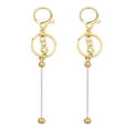 Accessorio portachiavi fai-da-te in lega dorata con chiusura a moschettone e pendente - 14.8x3cm / Oro