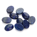 Cabochons ovales en lapis-lazuli poli avec éclats de pyrite naturelle - 5003 Lapis-Lazuli / 10*14mm