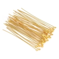 Gold-plated ball head pins for jewelry making, high-quality copper DIY crafting components - Ball Pin 0.5*20mm / Gold