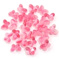 Pink gradient glass butterfly bead with textured wings for DIY jewelry making - 10*14mm (50 Pieces/Pack) / Style 1-2