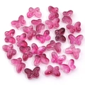 Pink and purple gradient glass butterfly beads for DIY jewelry making accessories - Style 1-5