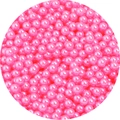 Lustrous pink ABS imitation pearls for DIY jewelry and garment accessories - 1mm(Hole-less) / Hot Pink