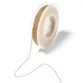 Golden 1.5mm stainless steel twist chain on a plastic spool for DIY jewelry making - Gold - Tail Chain / 2mm (5 Yards Per Roll)