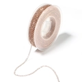 Rose gold 1.5mm stainless steel twist chain on a clear plastic spool for DIY jewelry - Rose Gold - Tail Chain / 2mm (5 Yards Per Roll)