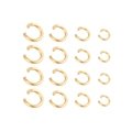Anellini aperti in acciaio inossidabile dorato in quattro misure per bigiotteria - 0.5*3mm / Confezione da 200 / Oro