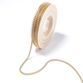 Rotolo di catena veneziana in acciaio inossidabile dorato per gioielli fai da te - 2mm / Oro