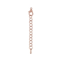 Rose gold lobster clasp extender chain with water drop charm for DIY jewelry making - 5cm / Rose Gold