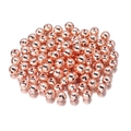 Macro-opname van gefacetteerde roségouden CCB-kralen voor DIY-sieraden maken - 4mm (200 stuks/zak) / Roségoud