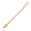 Golden 5cm stainless steel extension chain with lobster clasp and star charm pendant - Hollow Star / Gold