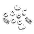 Antique silver plated wave pattern spacer beads and stoppers for DIY jewelry making - Wave Texture Style (Style 2)