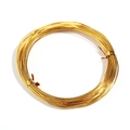 10-meter roll of polished golden aluminum wire for DIY jewelry making and crafting - 1mm (10 Meters) / Light gold