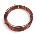 Deep copper color oxidized aluminum wire roll for handmade DIY jewelry crafting and models - 1mm (10 Meters) / Bronze
