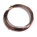 10-meter coil of coffee brown aluminum craft wire for DIY handmade jewelry making - Brown