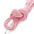 Pink genuine leather round cord bundle for DIY jewelry making and bracelet weaving - 1.0mm / Pink