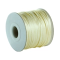 Detail of cream white silk cord roll for DIY jewelry braiding and craft decoration - 1.5mm Thickness 80 Yards/Roll / Beige
