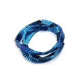 Arrow-shaped hematite spacer beads in iridescent blue finish for DIY jewelry - 4x2mm / Blue