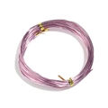 Light purple aluminum craft wire roll with metallic finish for DIY jewelry making - Light Pink
