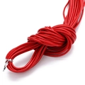 Durable 2mm red round genuine leather cord for DIY jewelry making and braided bracelets - 1.0mm / Red
