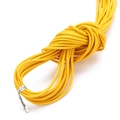 Echte gelbe runde Lederkordel Rolle für DIY-Schmuck und geflochtene Armbänder - Gelb