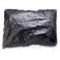 Detailed view of high elasticity black rubber bands packed in large transparent bags - Size One / Swim Black
