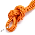 Gebündelte hellorangefarbene Echtleder-Kordel für DIY-Schmuck und Bastelarbeiten - Orange
