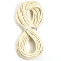 Rundes Echtlederseil in Cremeweiß für DIY-Schmuck und geflochtene Armbänder - Beige