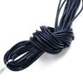 Dunkelblaue runde Lederkordel 2mm für DIY Halsketten und Armband Schmuckherstellung - Dunkelblau