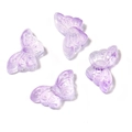 Translucent lavender butterfly spacer beads for DIY jewelry and phone chain accessories - 15*8mm (50 Pieces/Pack) / Purple