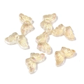 Champagne AB coated butterfly beads with iridescent finish for DIY jewelry crafts - 15*8mm (50 Pieces/Pack) / Light gold